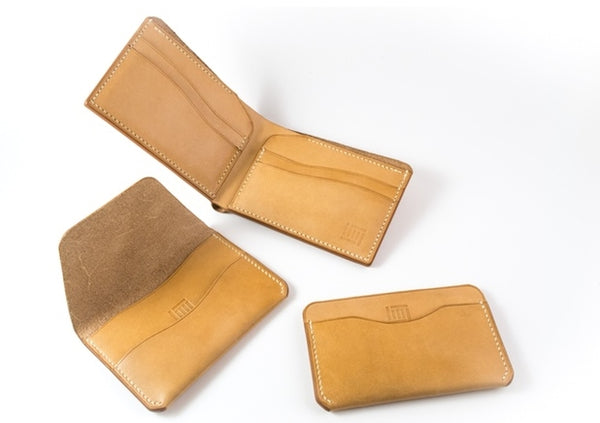 Fides Three handcrafted leather wallets