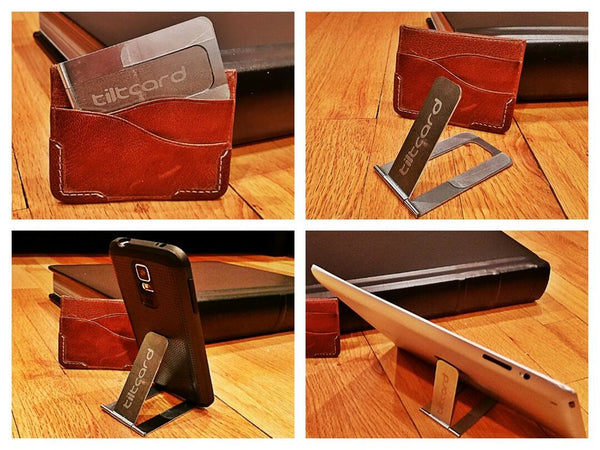 Tiltcard phone and tablet stand