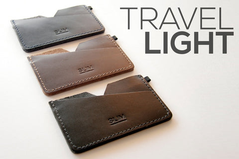 SLIM Premium Leather cardholder wallet slim and light