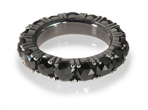 Black diamond wedding ring 