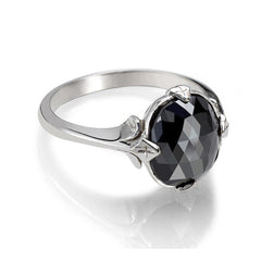 black diamond engagement ring 