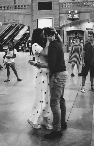 Catherine Angiel couple engaged at Grand Central Station