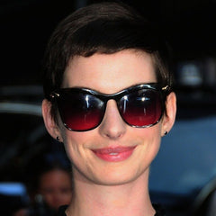 Anne Hathaway wearing her black diamond studs by Catherine Angiel