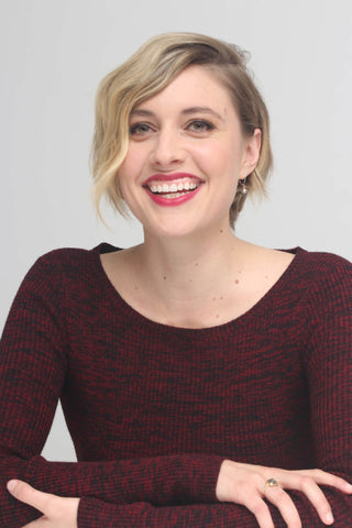 Greta Gerwig in Catherine Angiel Jewelry