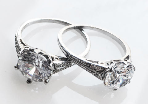 platinum and white gold engagement rings