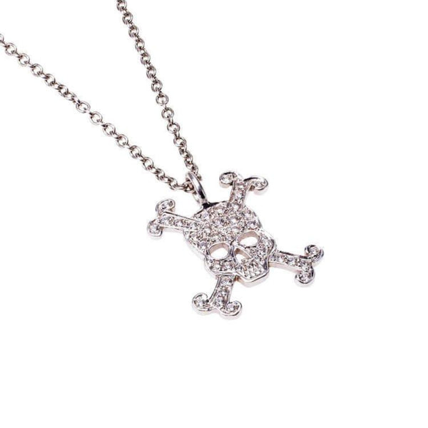 diamond skull necklace