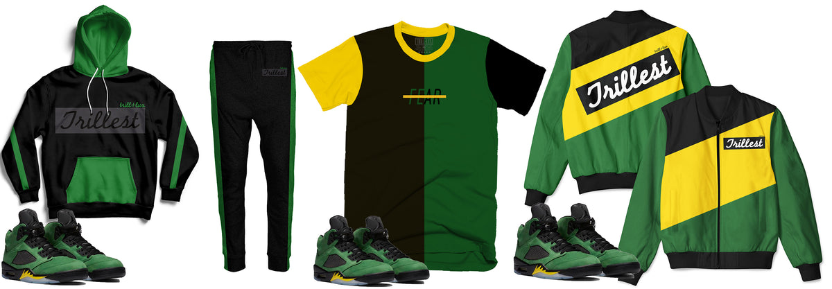 apple green jordan 5 shirt