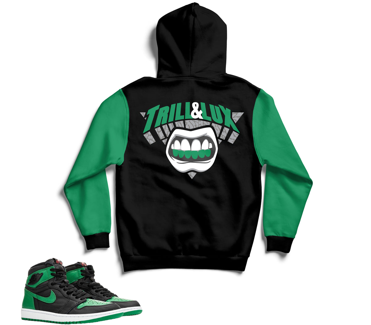 pine green 1s hoodie