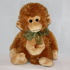  - animal_alley_brown_monkey_belly_button_plush_medium