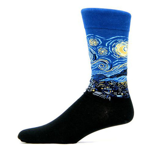 Famous Painting Socks with van Gogh Art 