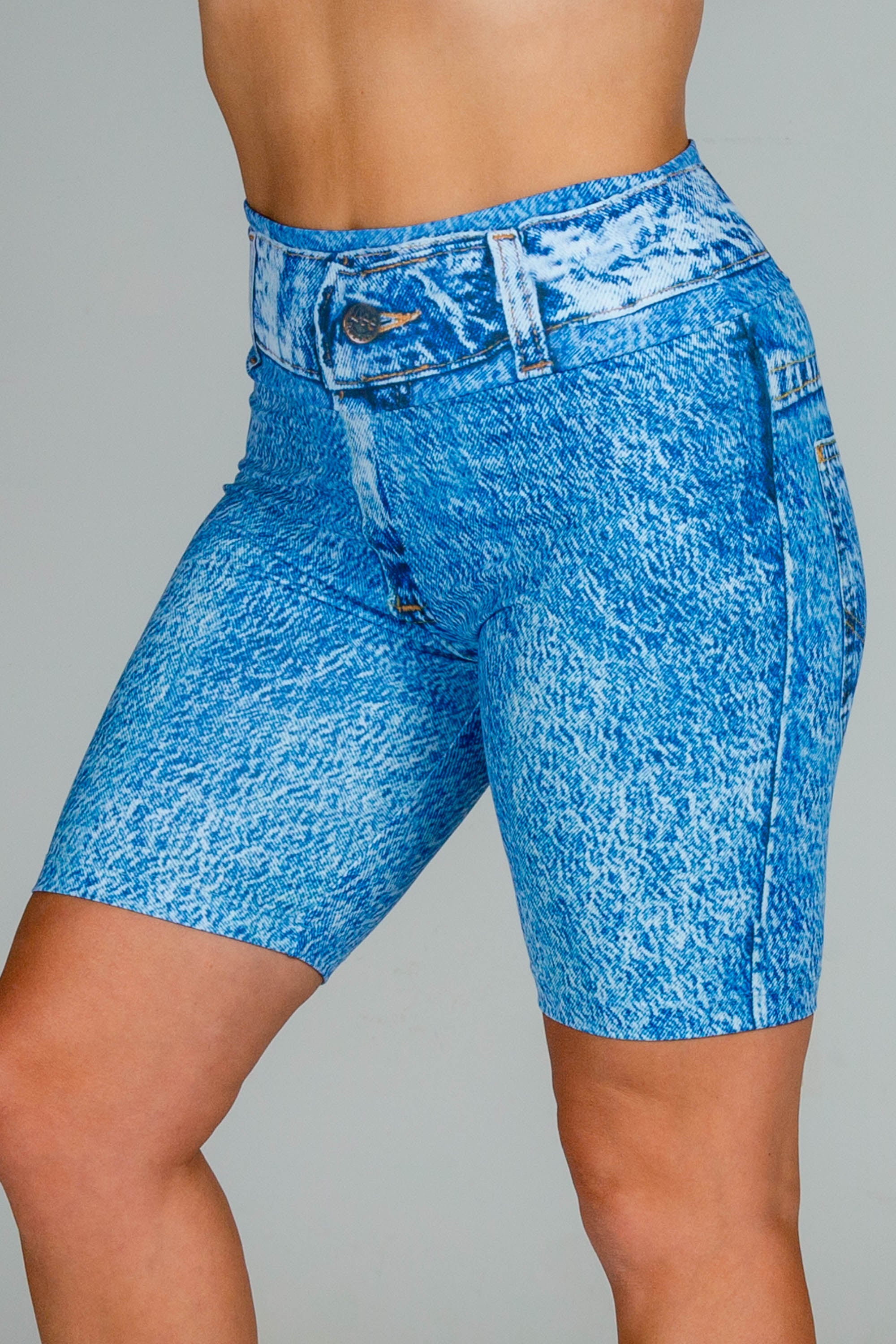 jean cycling shorts