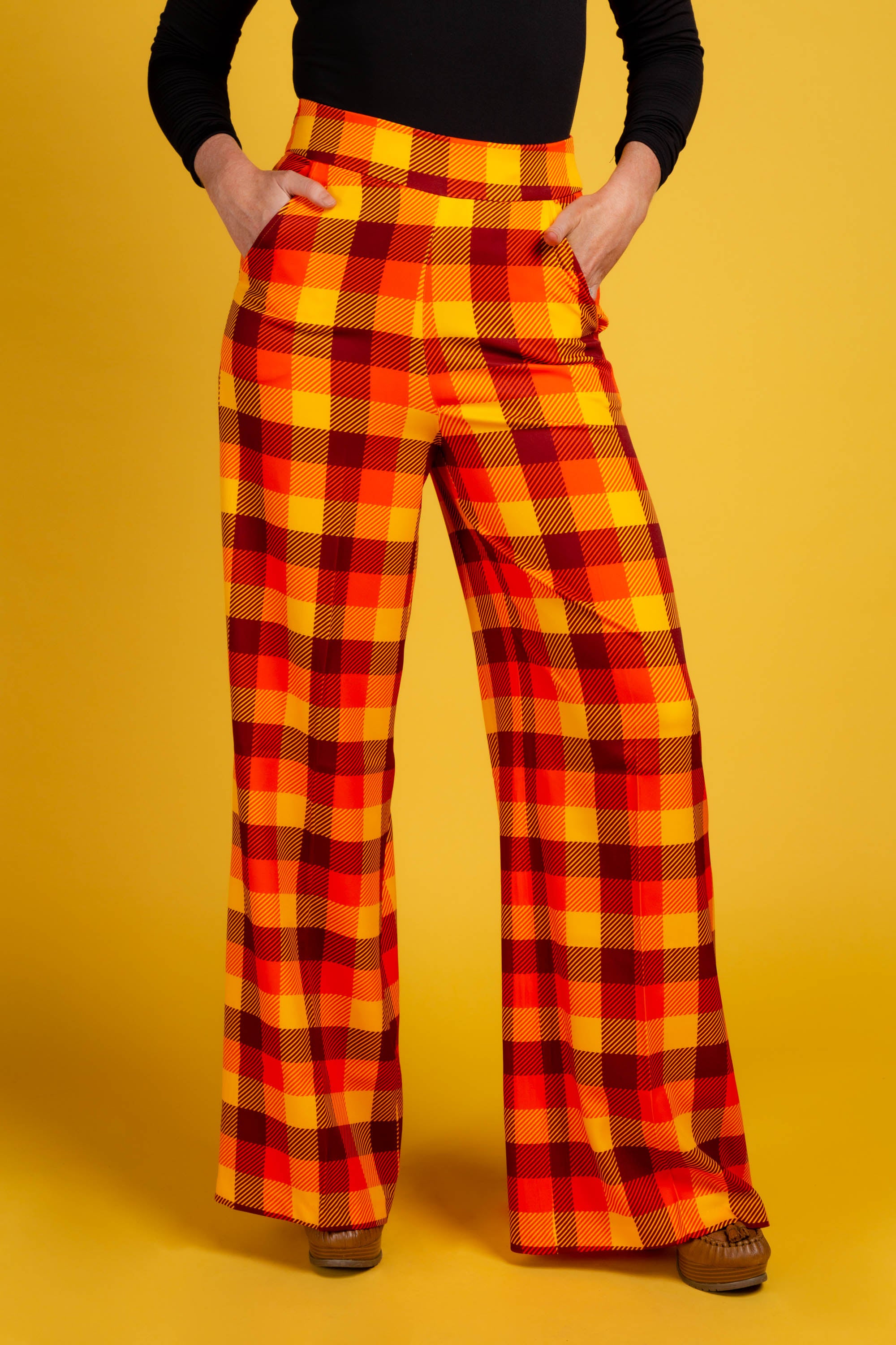 1970s plaid pants