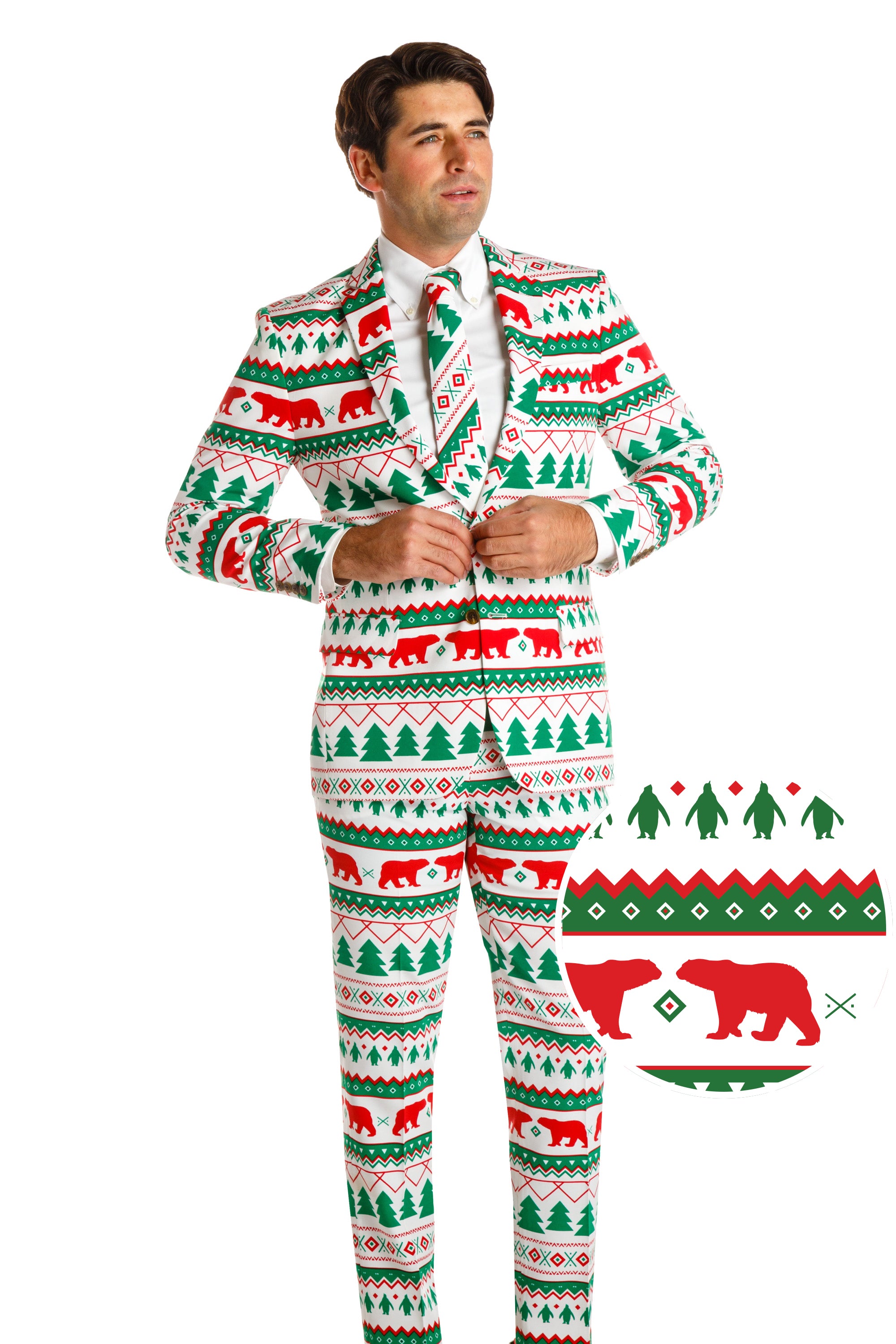 white christmas costume male