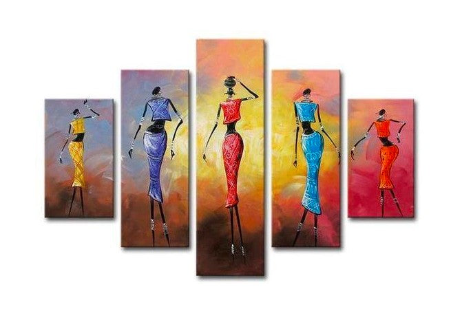 Acrylic African Painting, African Women Paintings, African Wall Art Paintings, Acrylic Painting for Sale, Living Room Canvas Painting