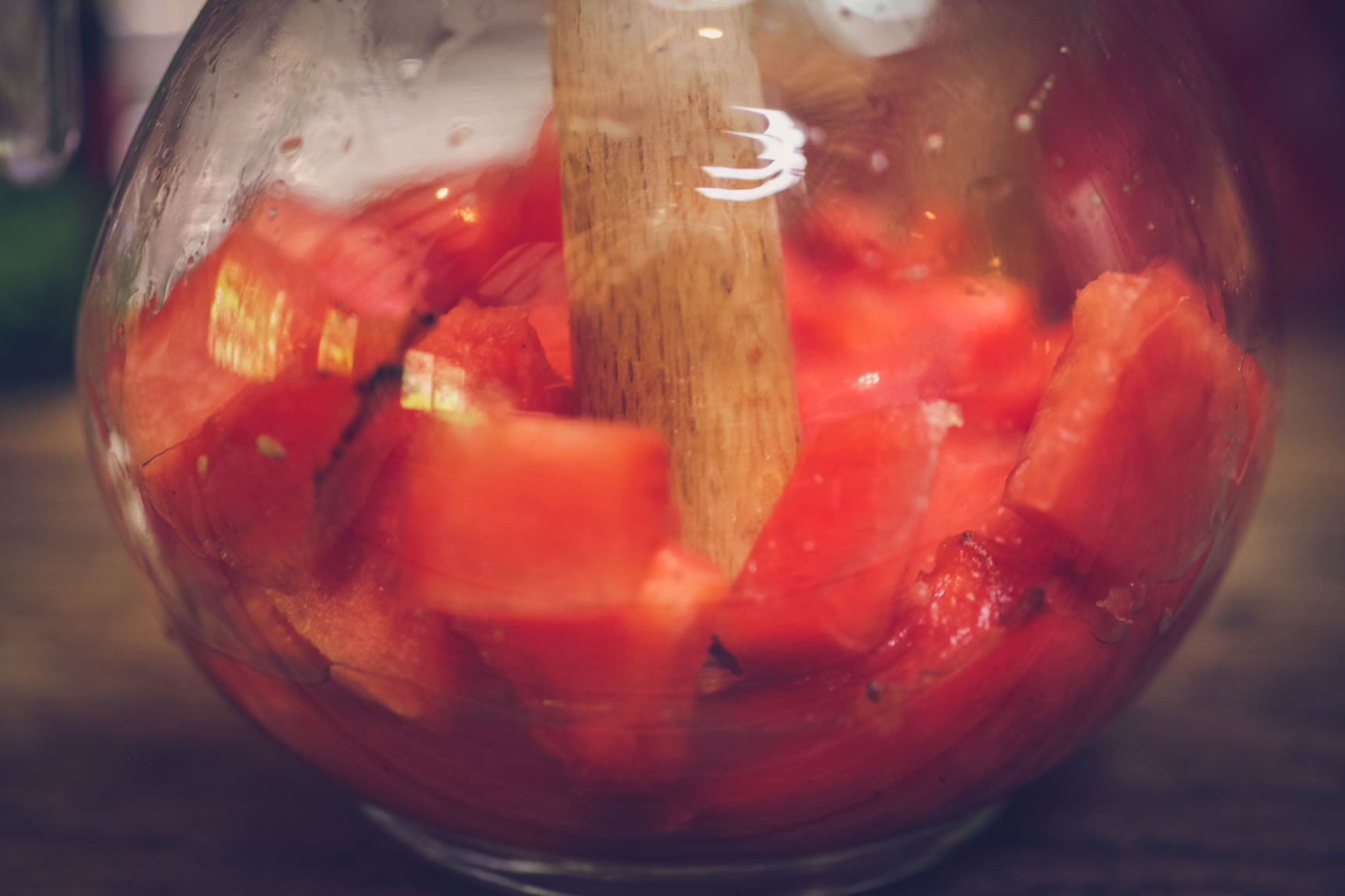 muddled watermelon