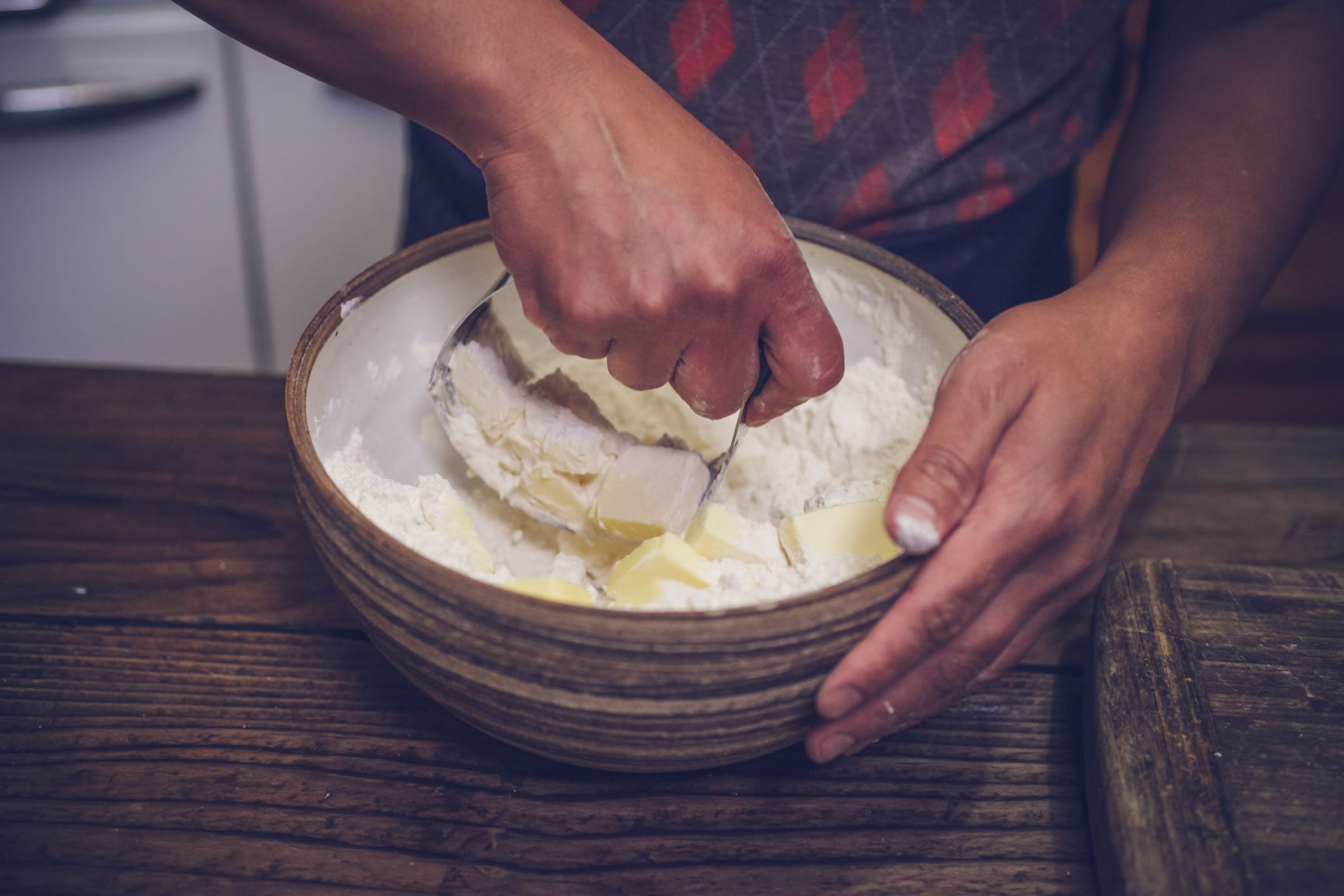 cut butter into flour