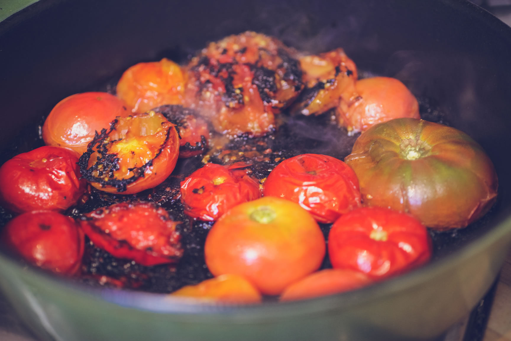 blackened tomatoes