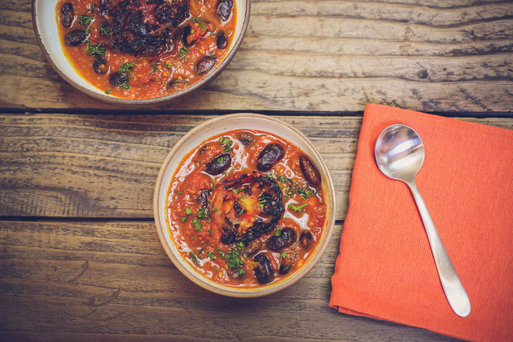 runner bean and tomato stew