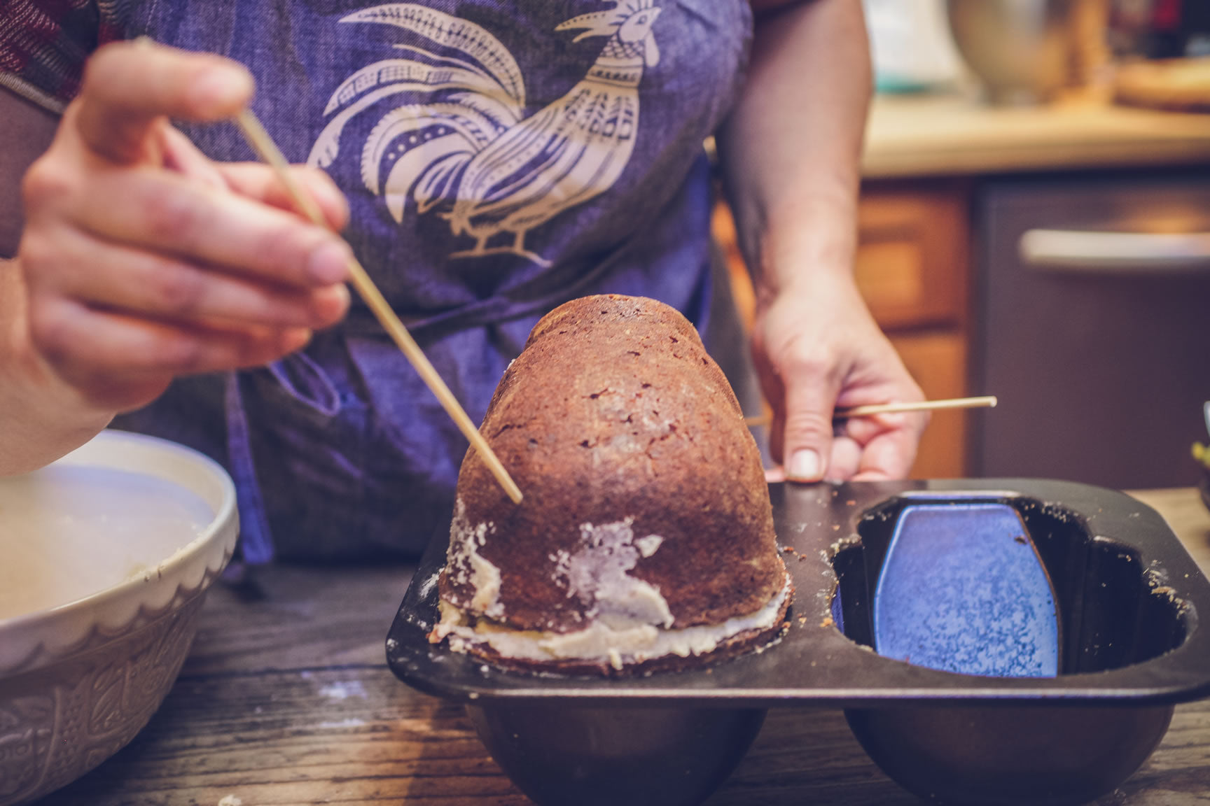 stabilizing a cake