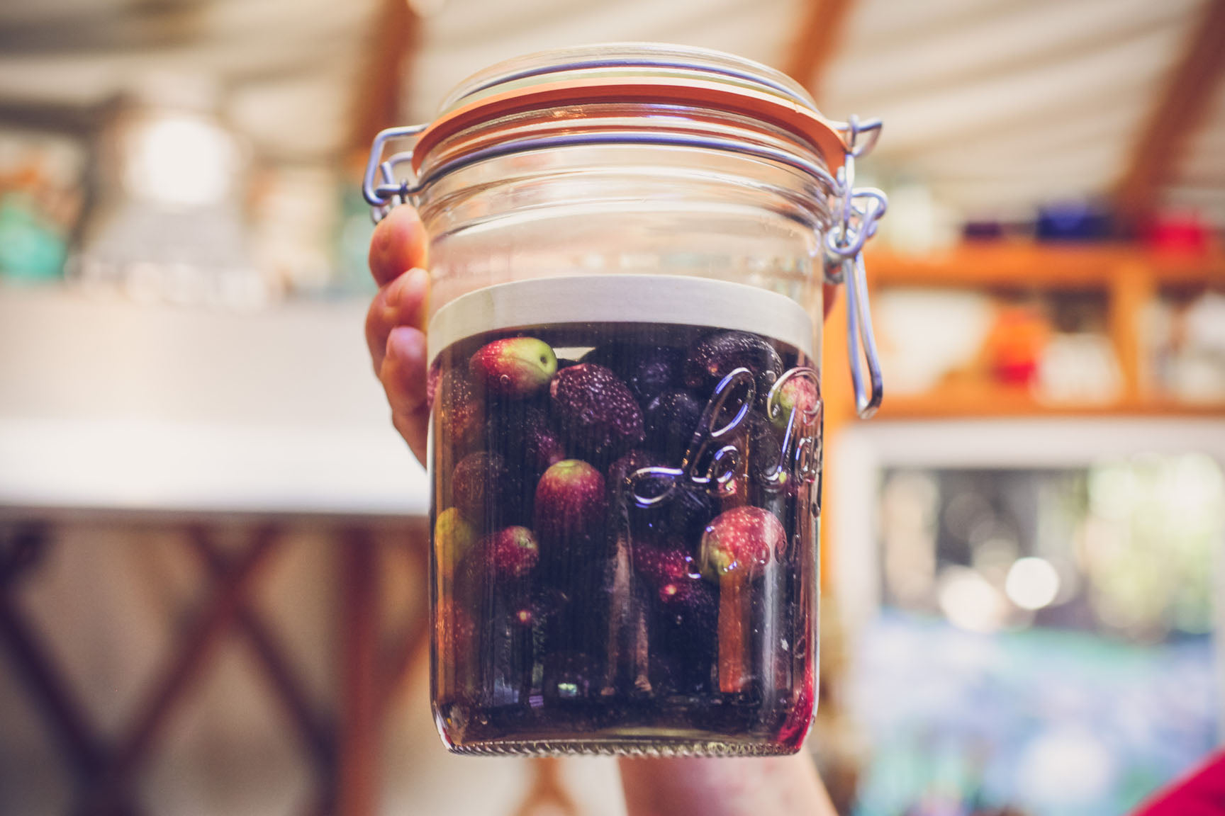 olives in the jar