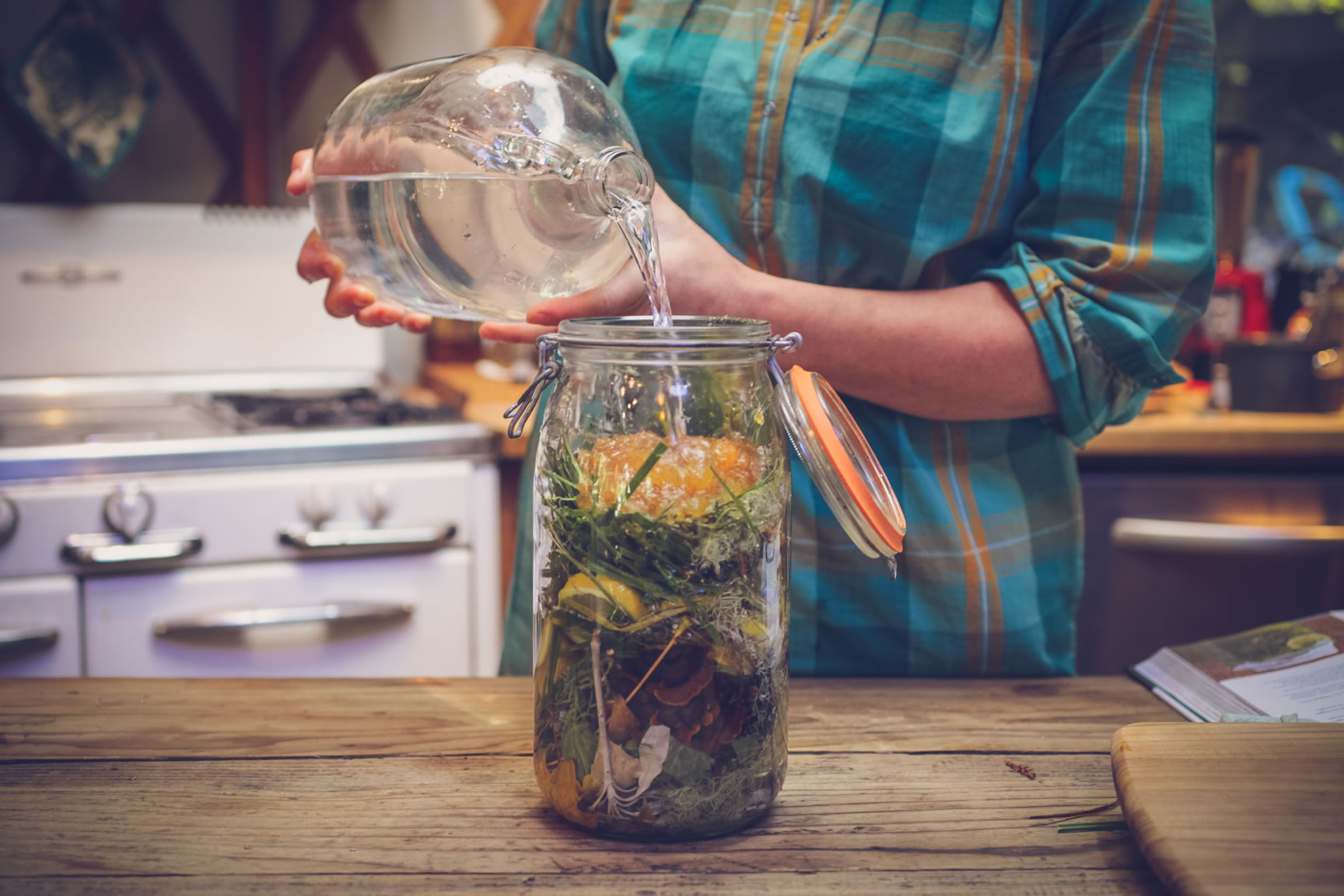 homemade soda from found ingredients