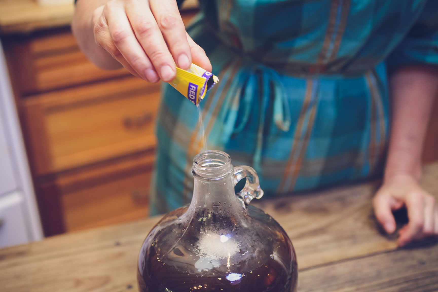 adding beer yeast