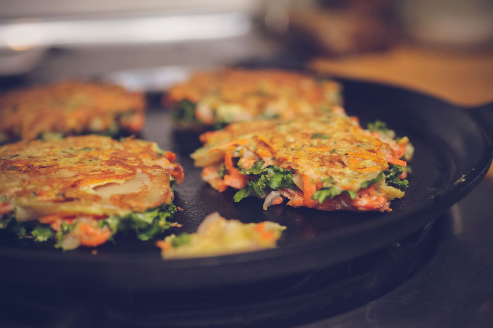 kimchi latkes