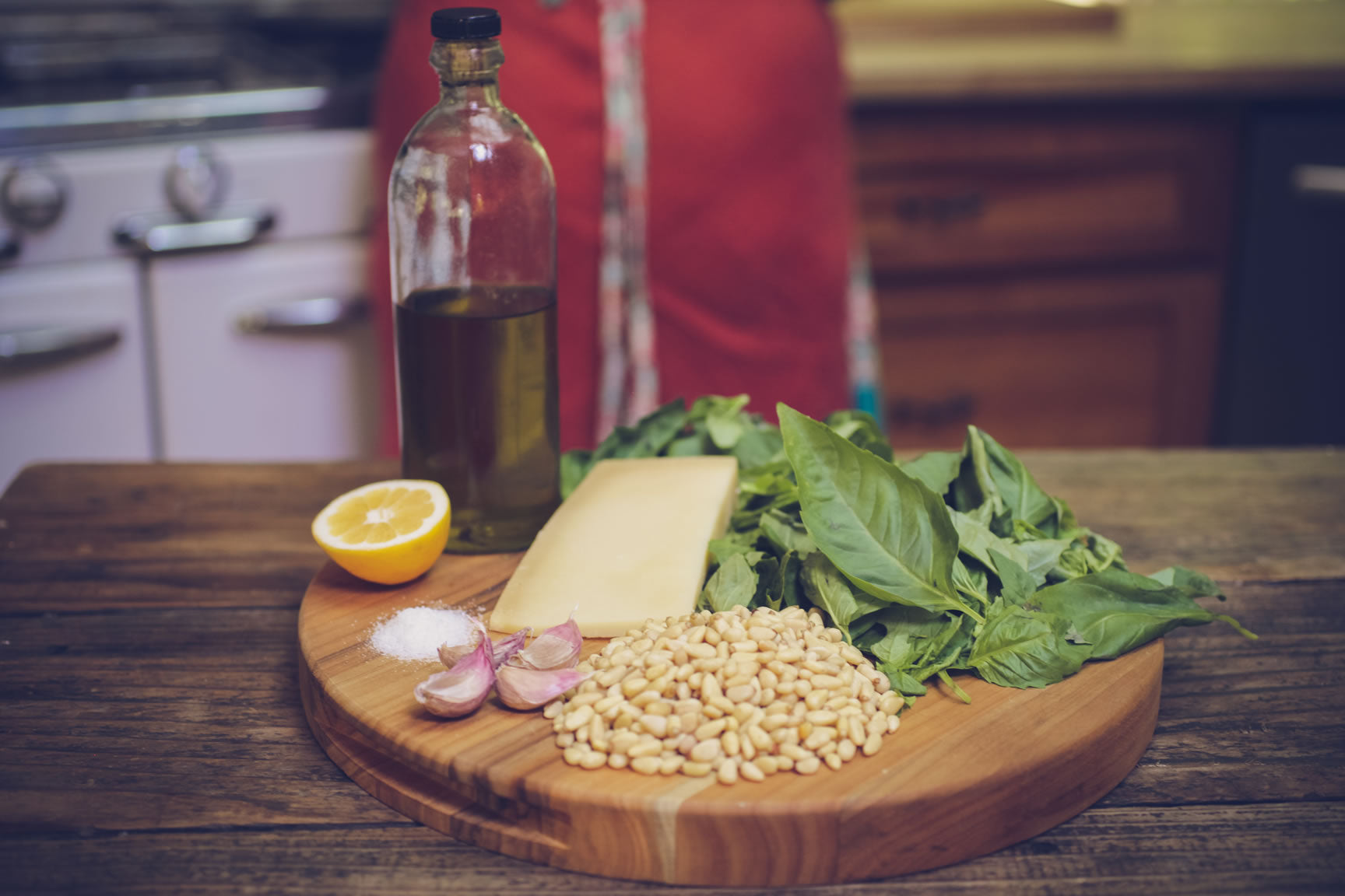 homemade basil pesto