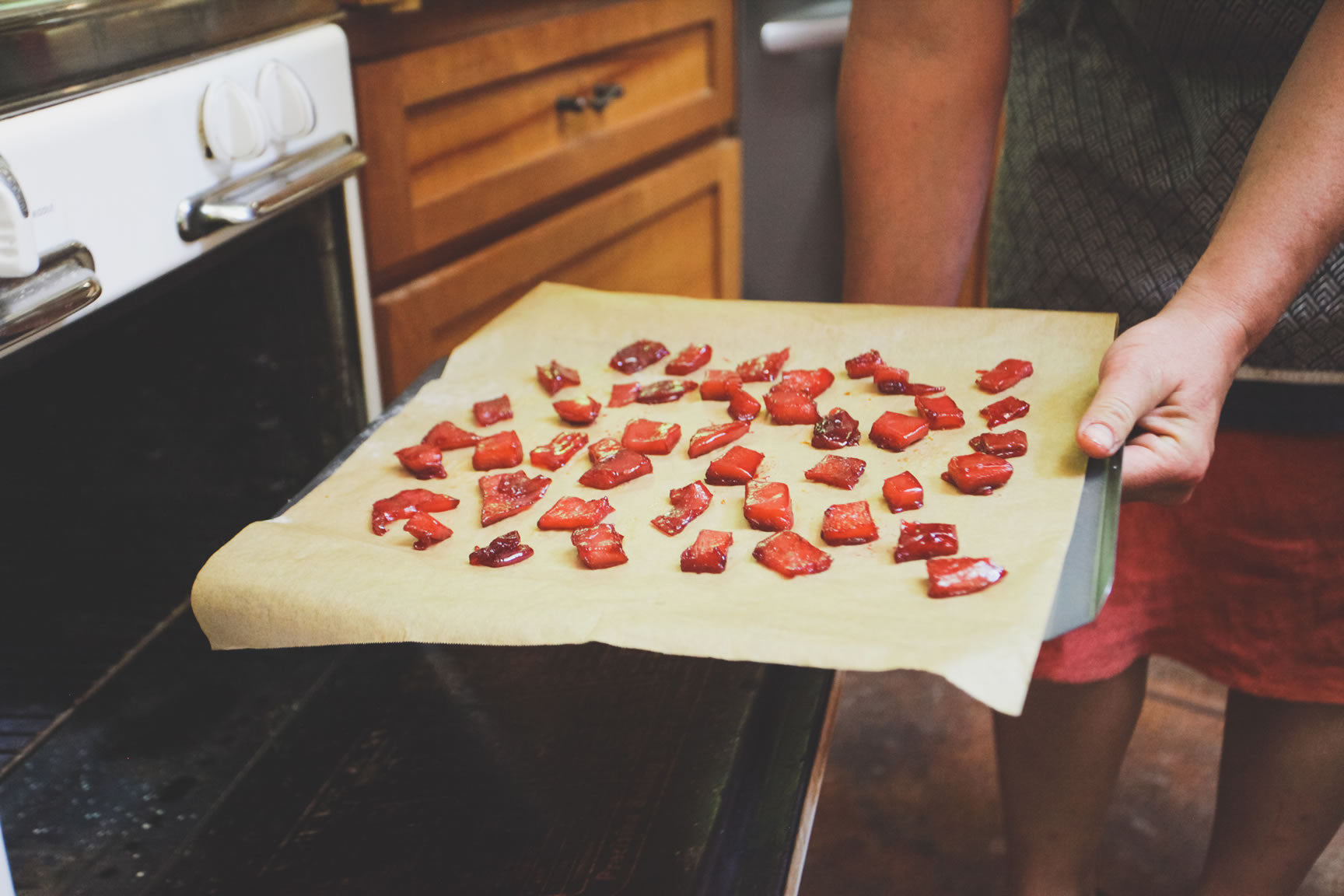 place in oven