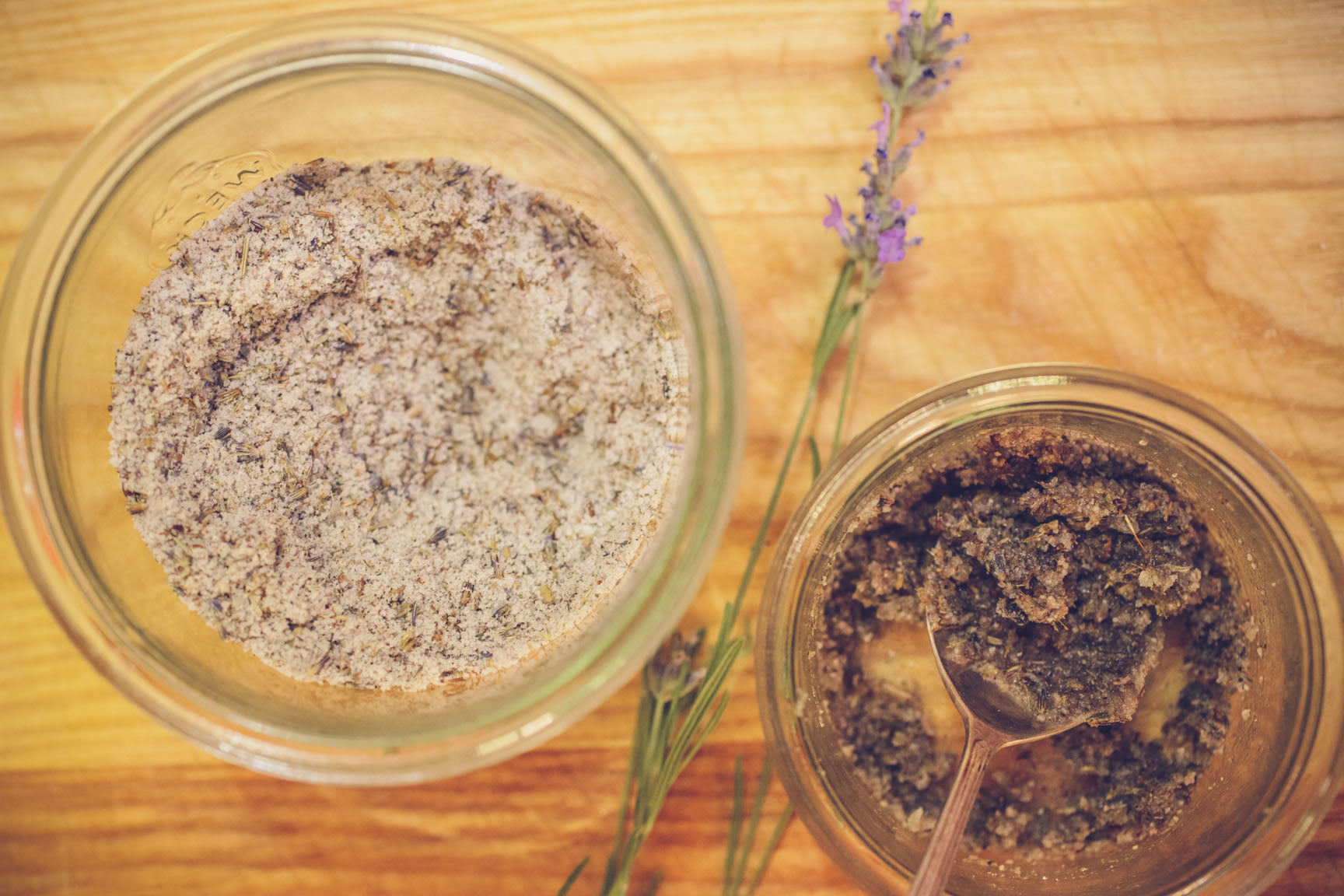 lavender salt scrub