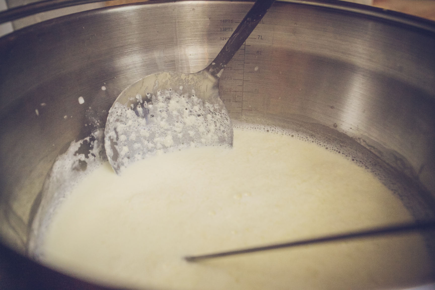 curds forming