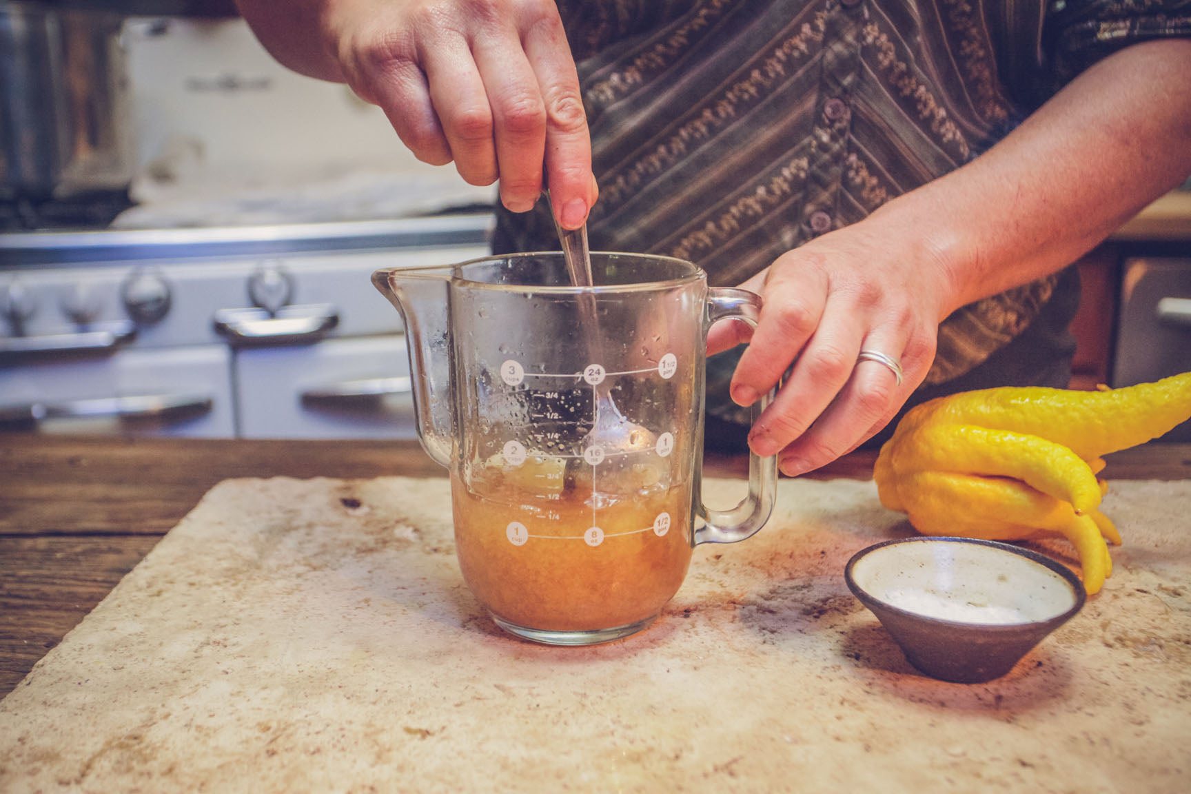 dissolve honey in water