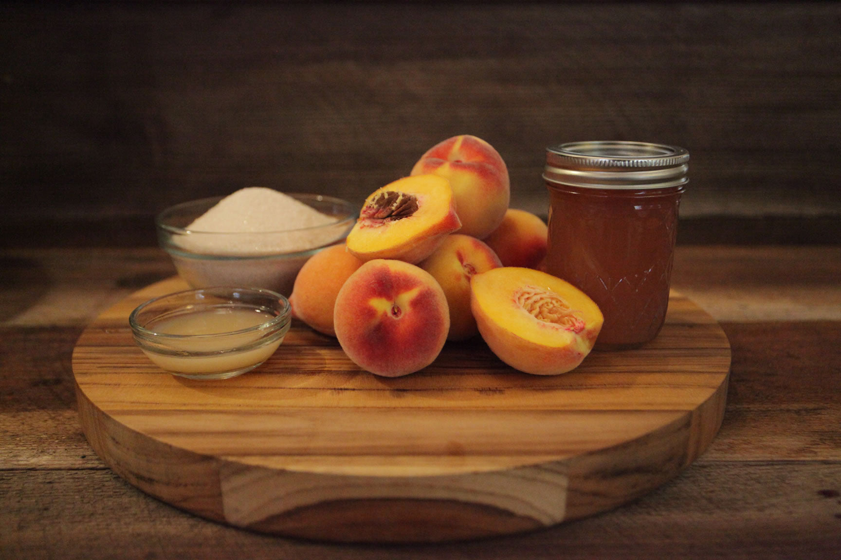 homemade peach jam