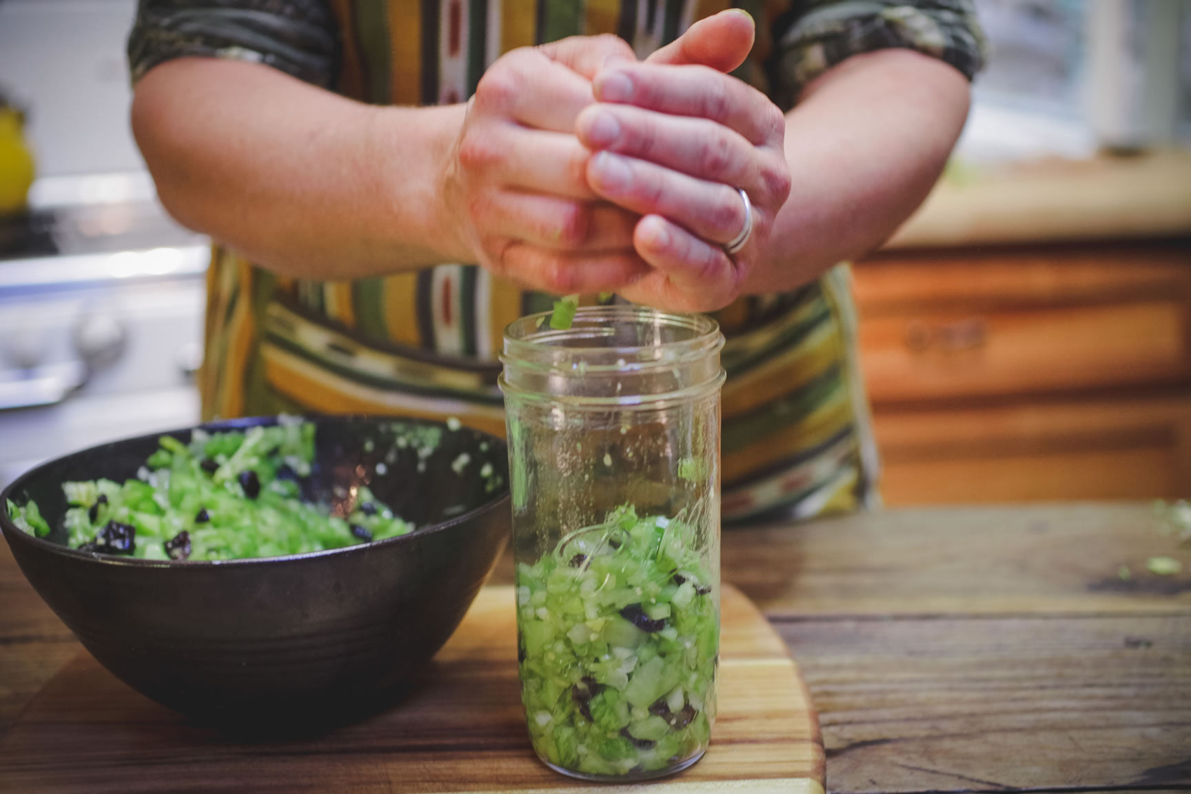 fermented green tomato chutney