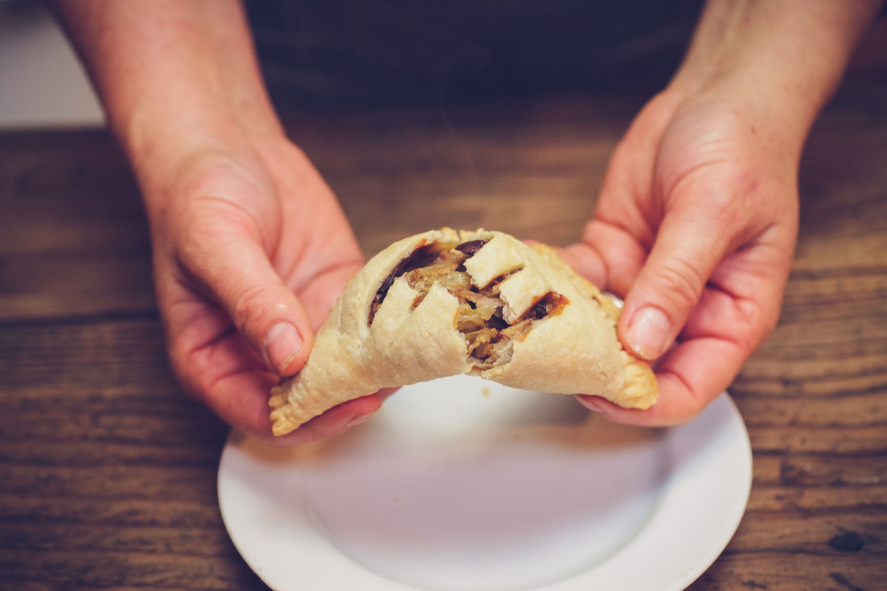 cabbage and mushroom hand pies