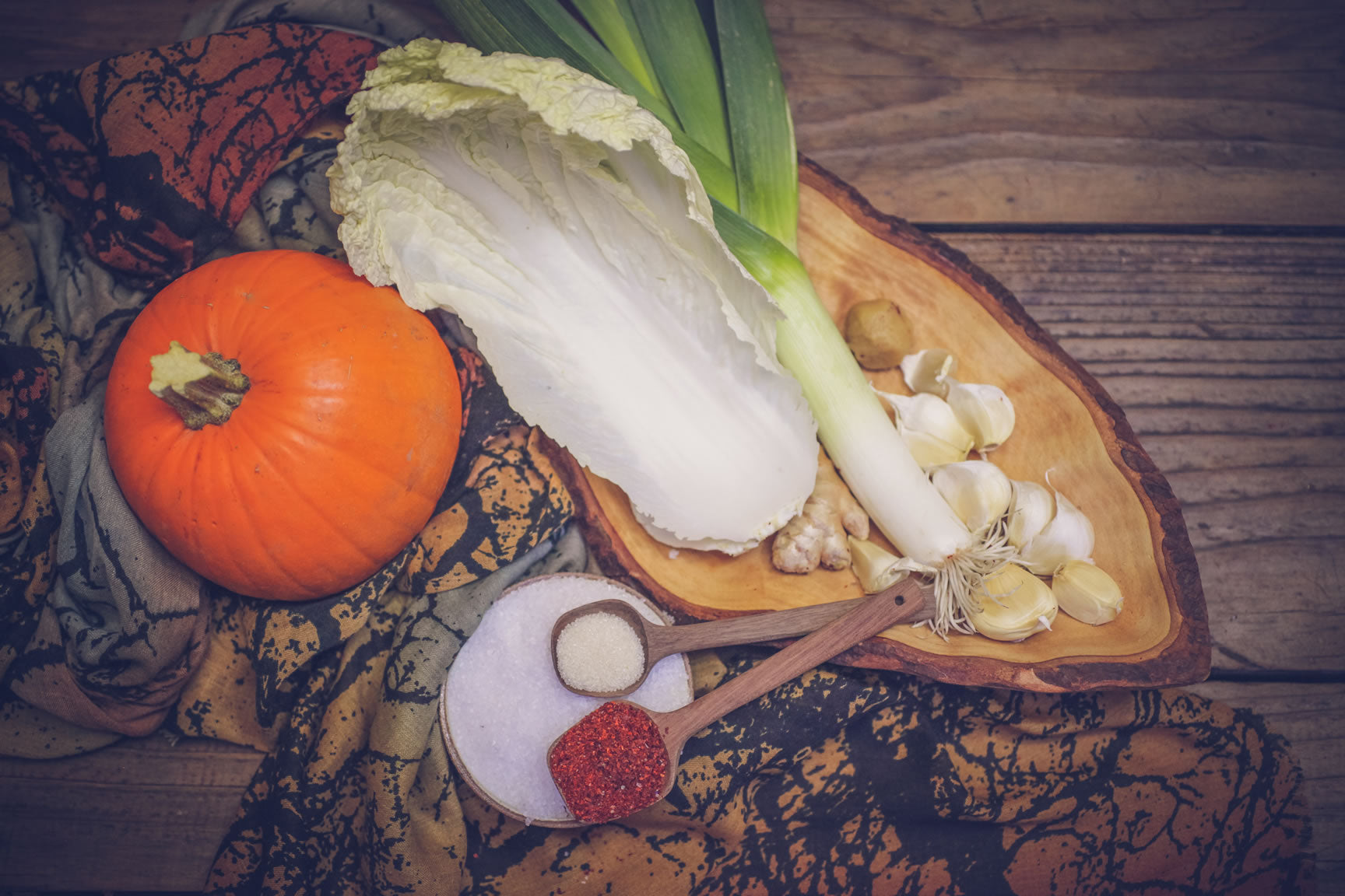 pumpkin kimchi ingredients