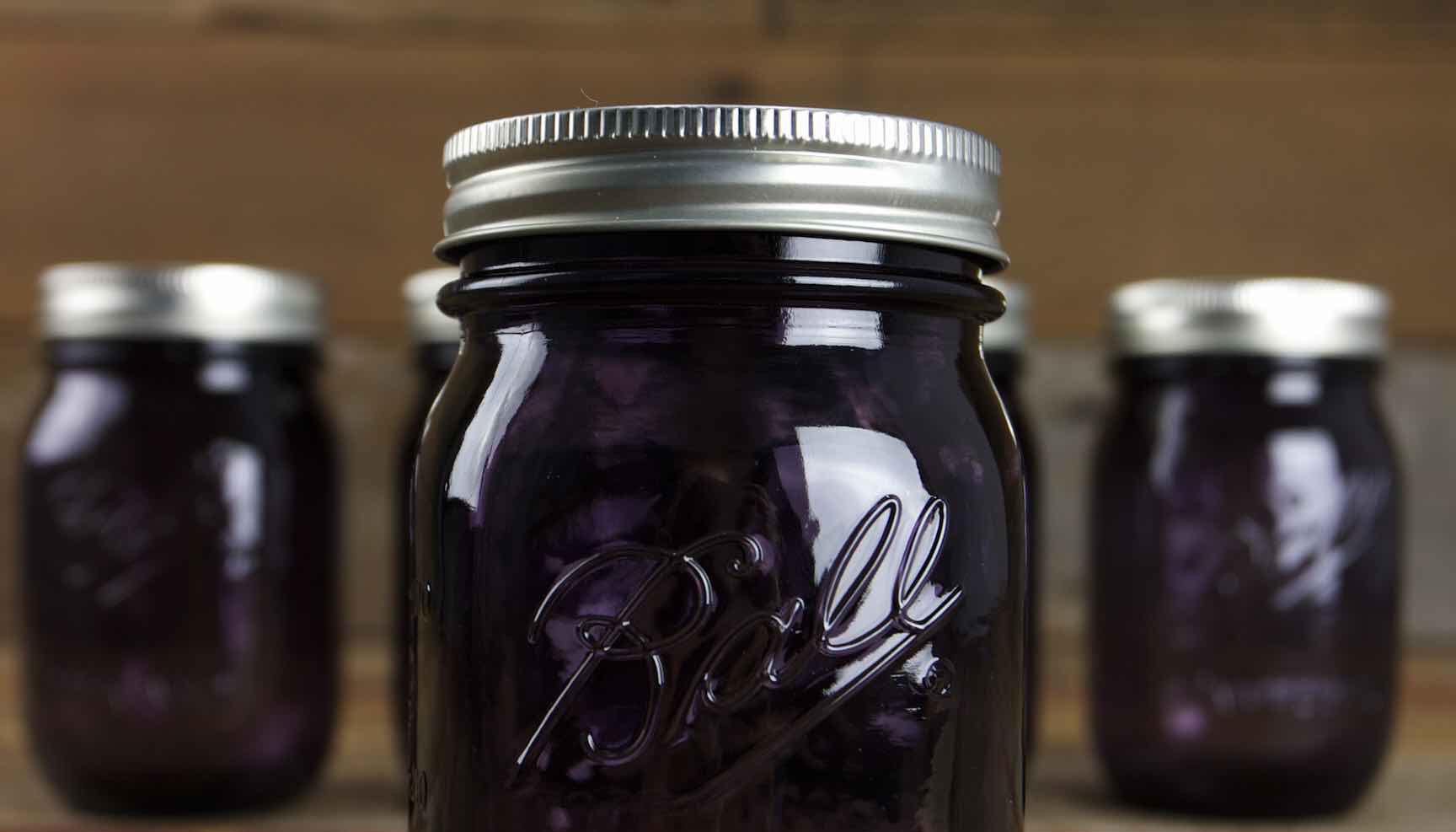 purple american heritage collection ball canning jars