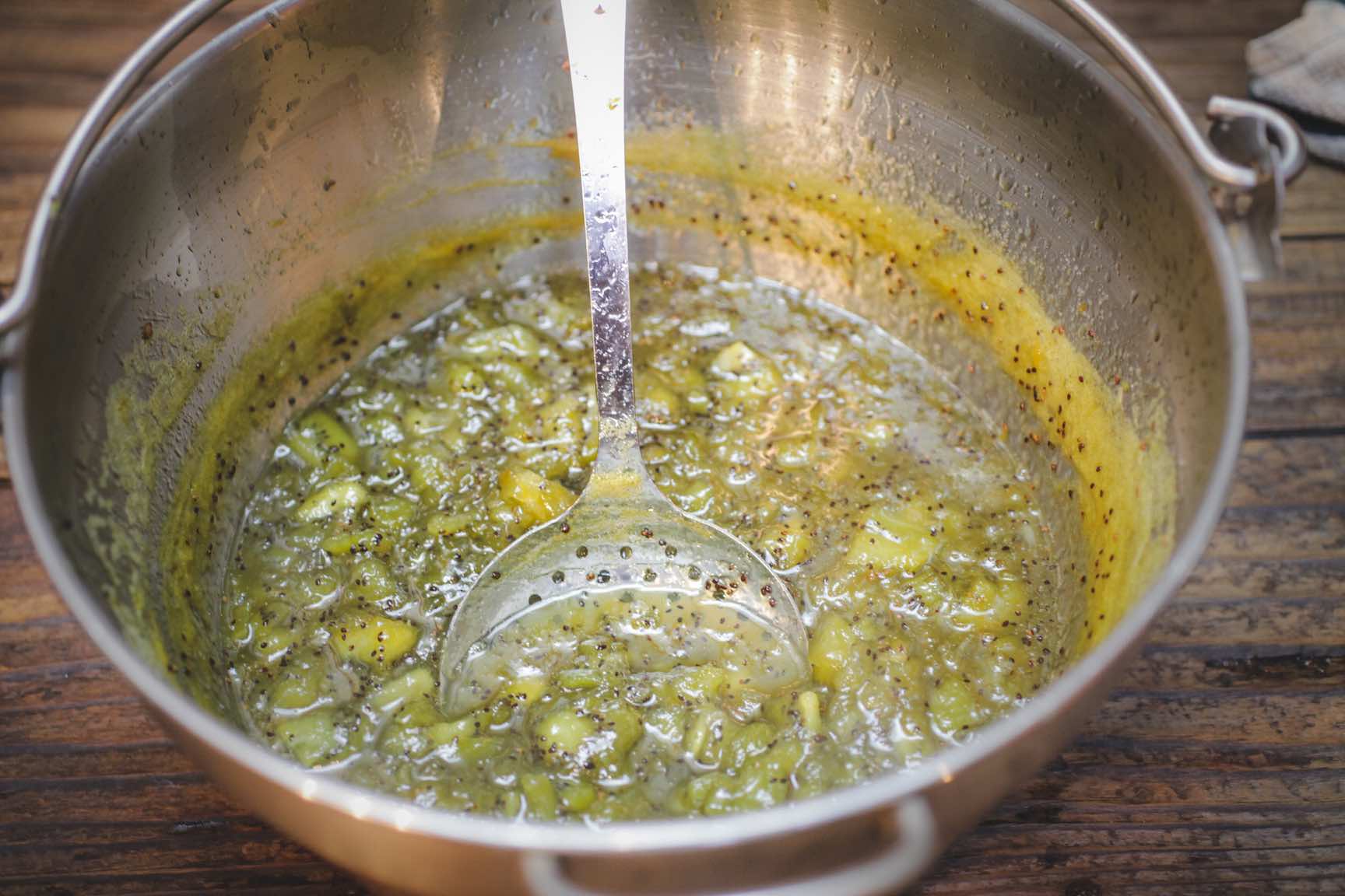 kiwi jam with lemon zest recipe - home canning and preservation