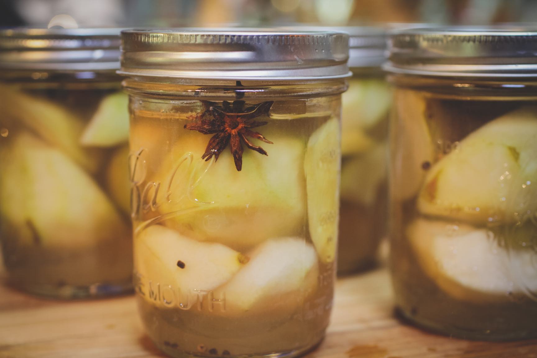 preserved ginger spice pears
