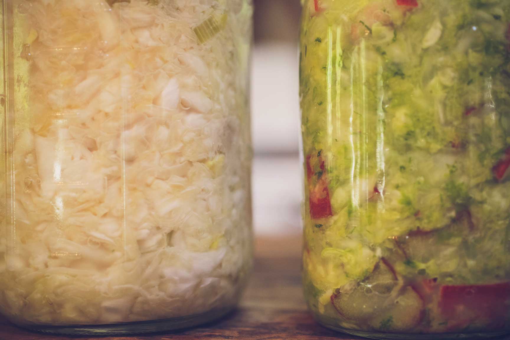 Rhubarb Ginger Kraut recipe