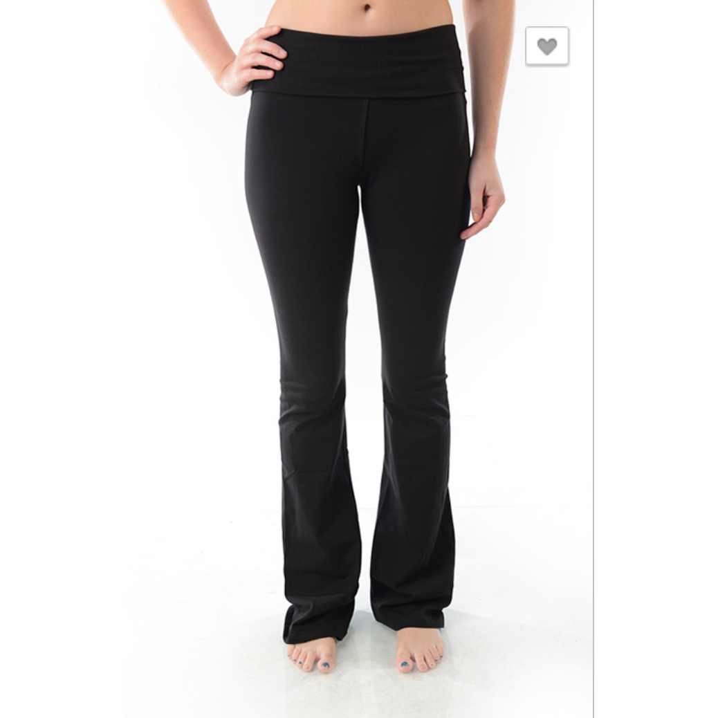 foldover waist yoga pants