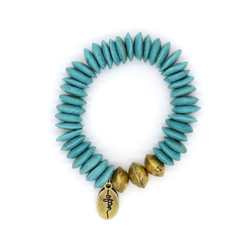 Beaded Bracelet — Kiwi Jasper