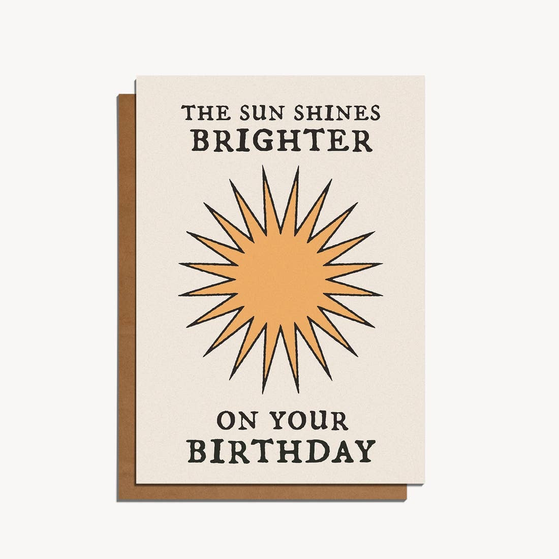 Bright Birthday Sun — Note Card — cai & jo