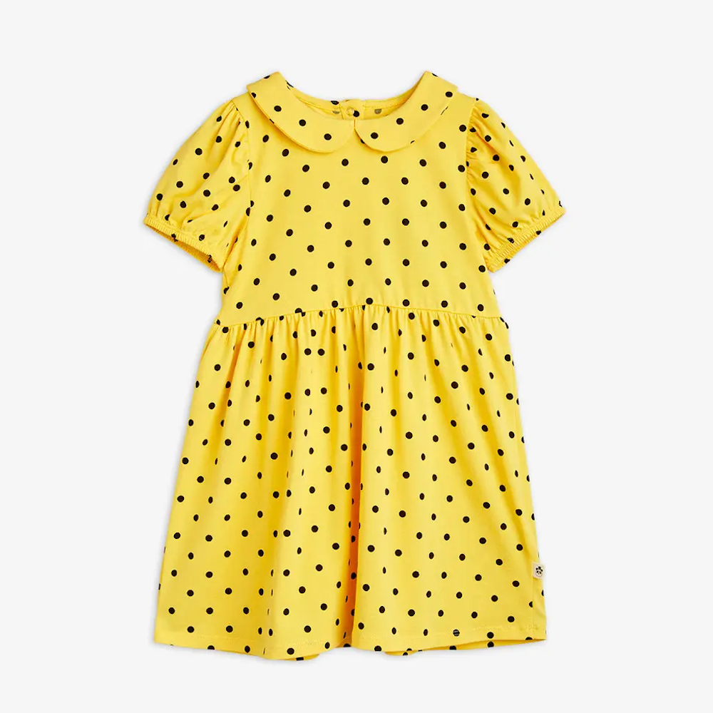 Polka Dot Dress Yellow