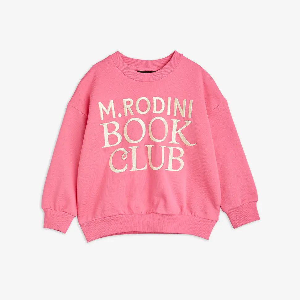 Book Club Embroidered Sweatshirt Pink