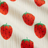 Strawberries Long Sleeve Bodysuit Off White