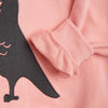 Pigeon Embroidered Sweatshirt Pink