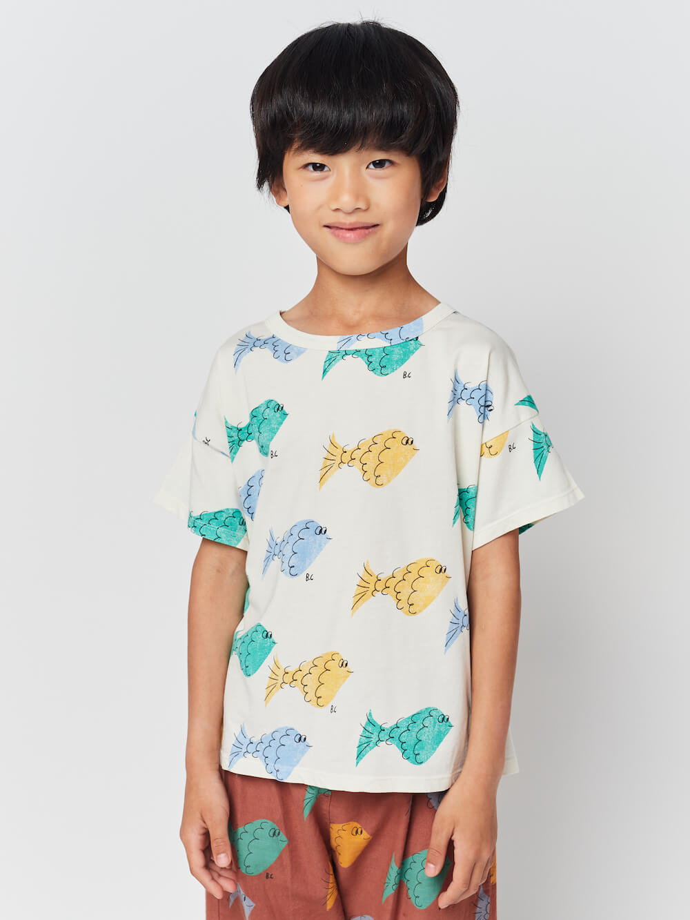 Bobo Choses Multicolour Fish All Over T-Shirt | suiteyosemite