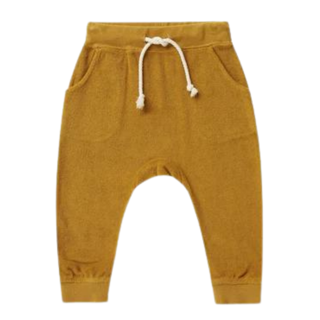 Rylee and Cru Terry Sweatpant Gold | lincolnstreetwatsonville