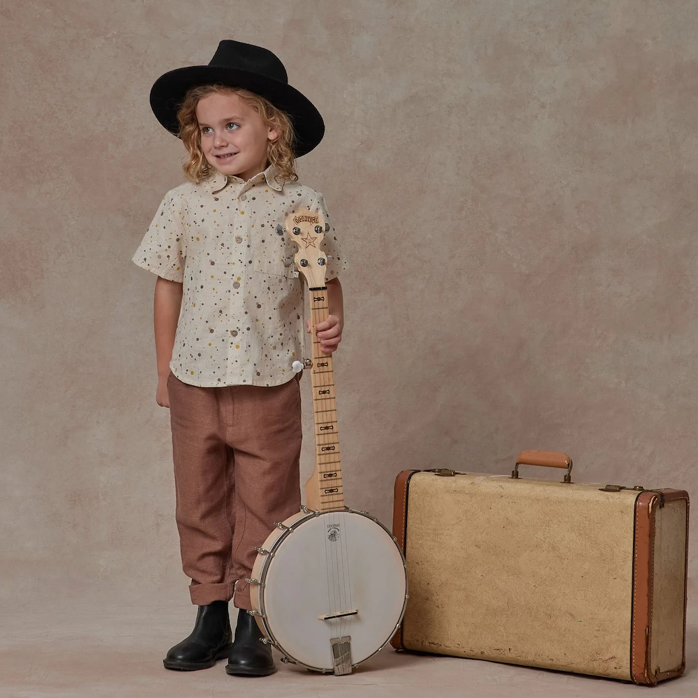 Rylee and Cru Collared Shirt Splatter | lincolnstreetwatsonville